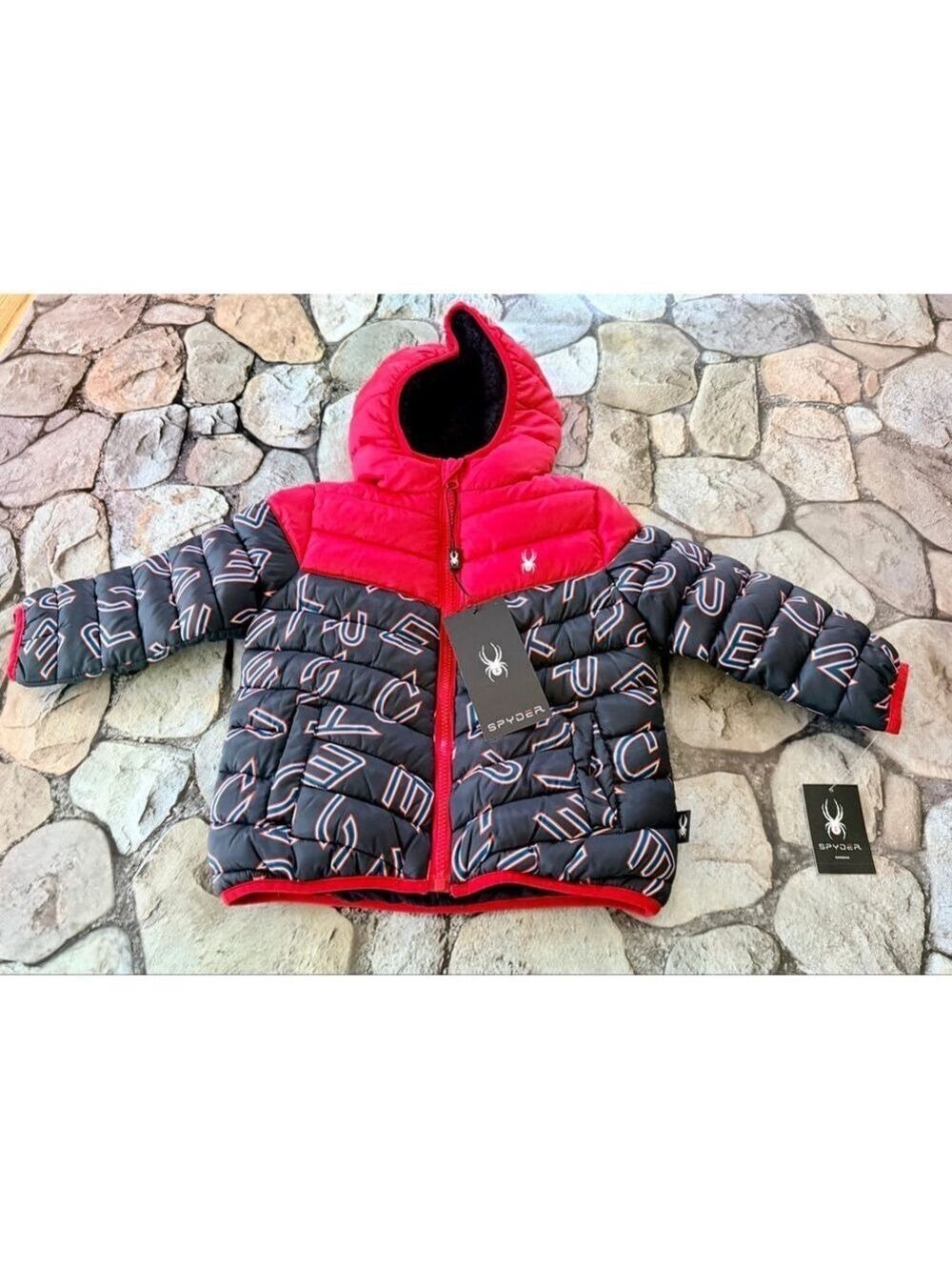 NWT Spyder Logo Puffer Jacket-24 Month - Picture 1 of 14